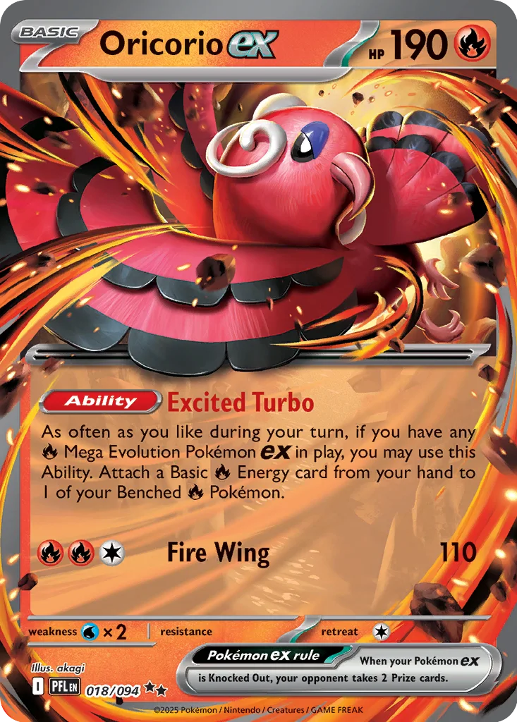 Oricorio ex – Phantasmal Flames nr 018/094 (Holo)