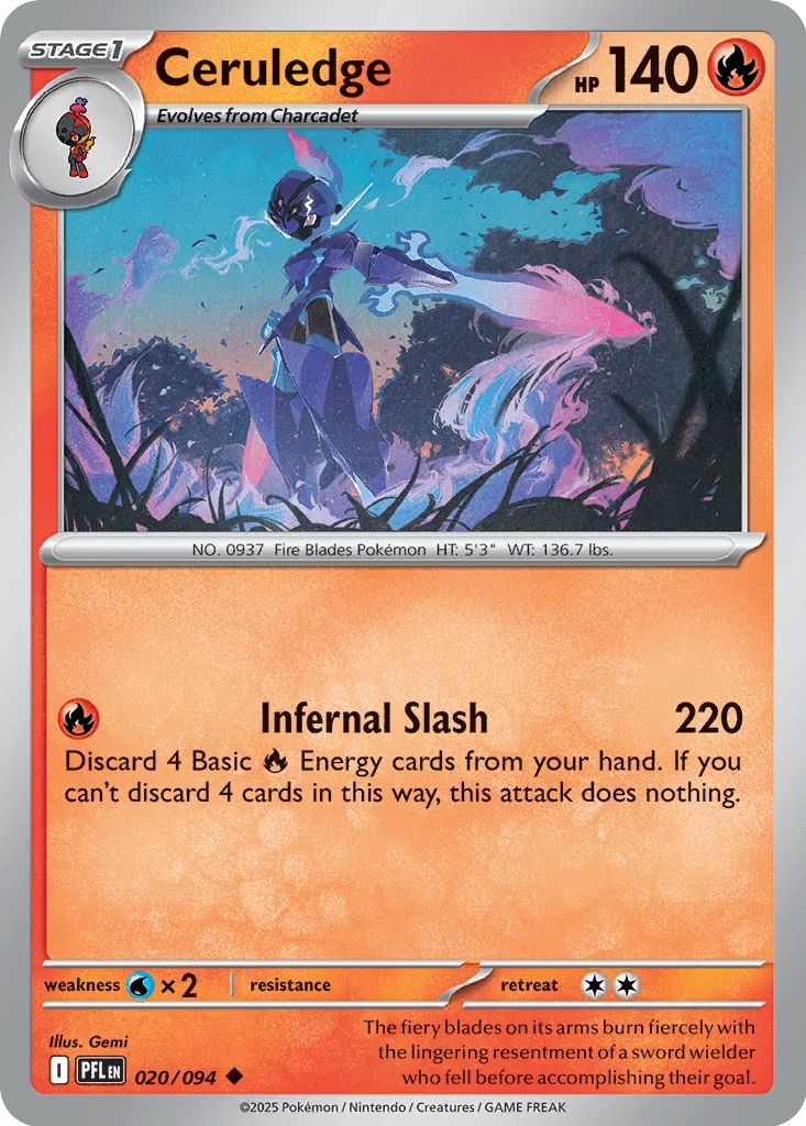Ceruledge – Phantasmal Flames nr 020/094 (Normal)