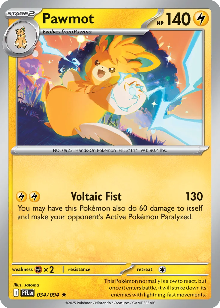 Pawmot – Phantasmal Flames nr 034/094 (Holo)
