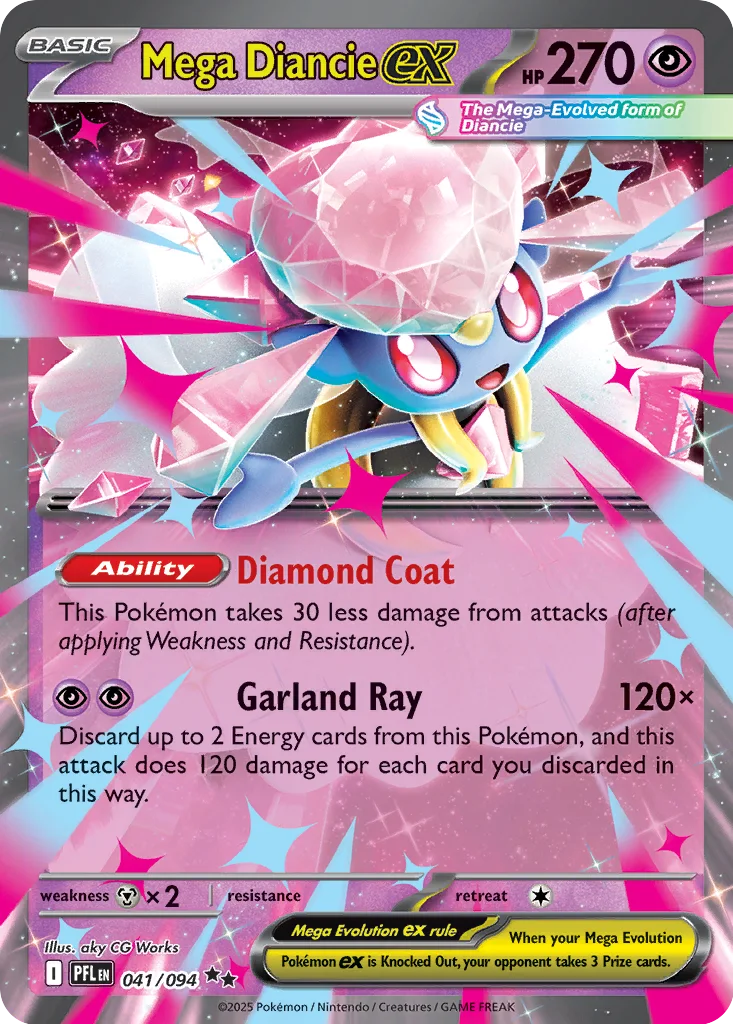 Mega Diancie ex – Phantasmal Flames nr 041/094 (Holo)