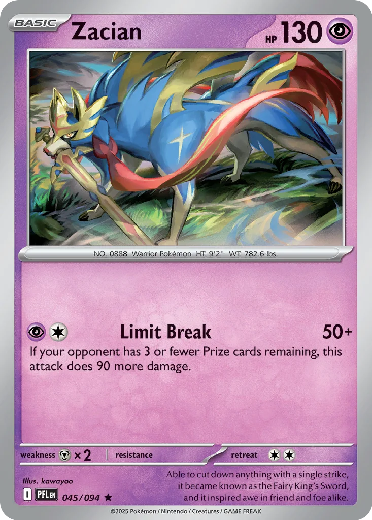 Zacian – Phantasmal Flames nr 045/094 (Holo)