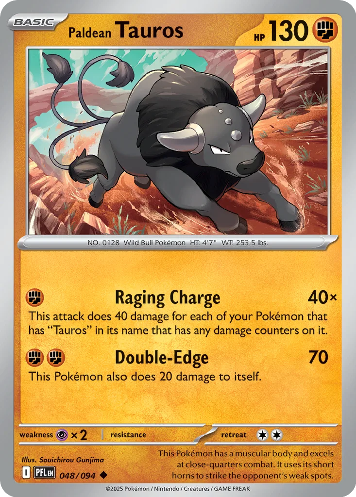 Paldean Tauros – Phantasmal Flames nr 048/094 (Normal)