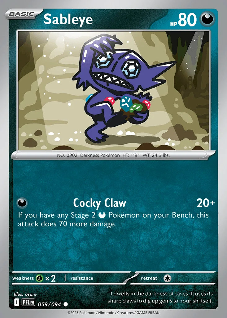 Sableye – Phantasmal Flames nr 059/094 (Normal)