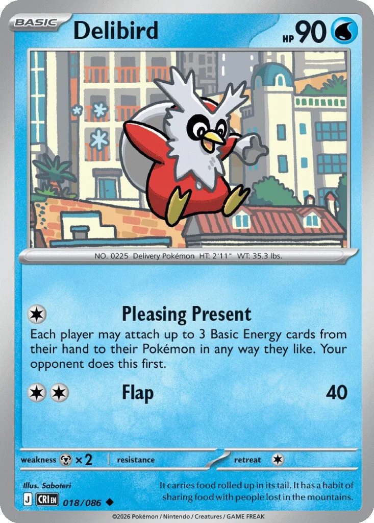 Delibird – Chaos Rising nr 018/086 (Normal)