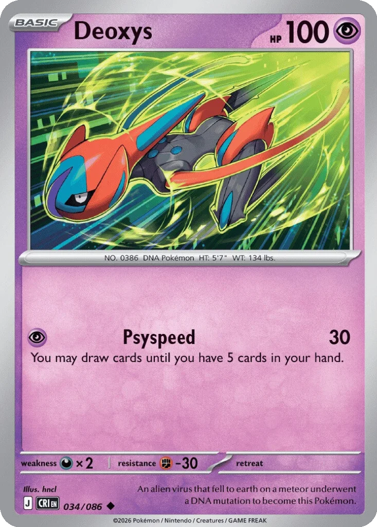 Deoxys – Chaos Rising nr 034/086 (Normal)