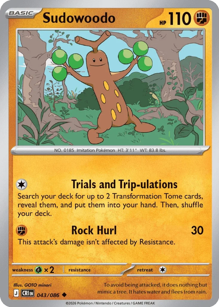 Sudowoodo – Chaos Rising nr 043/086 (Normal)
