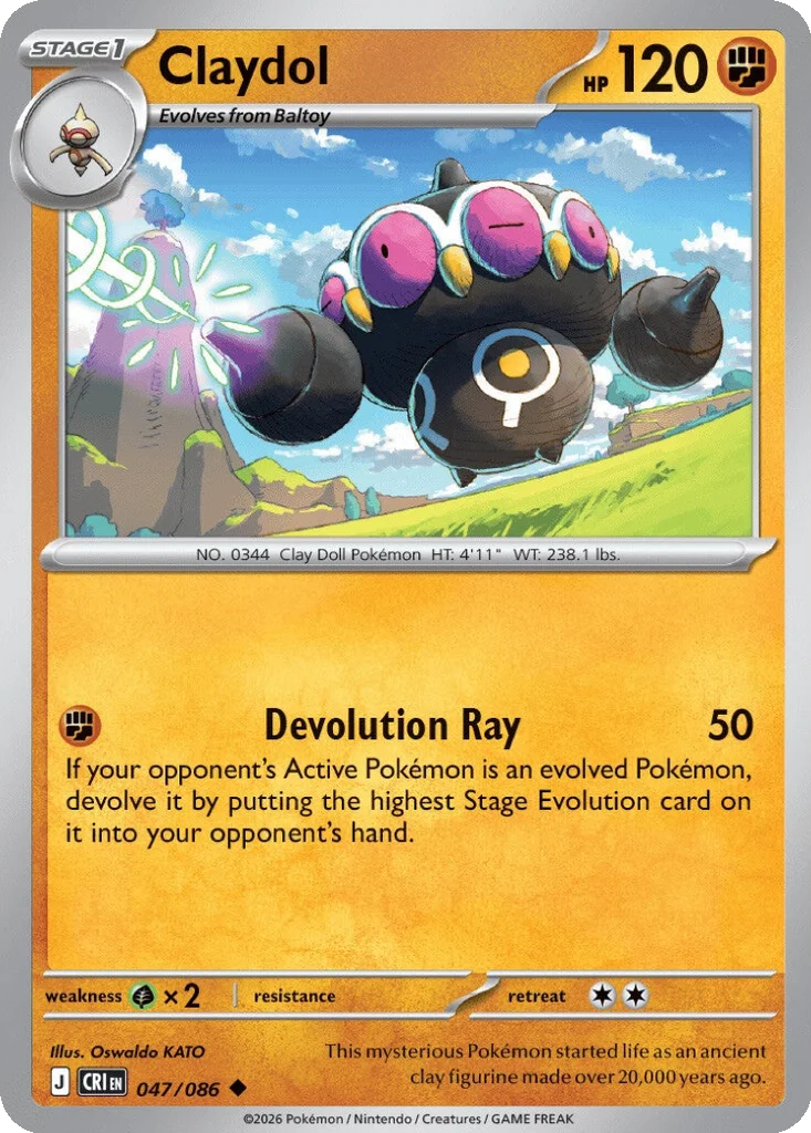 Claydol – Chaos Rising nr 047/086 (Normal)