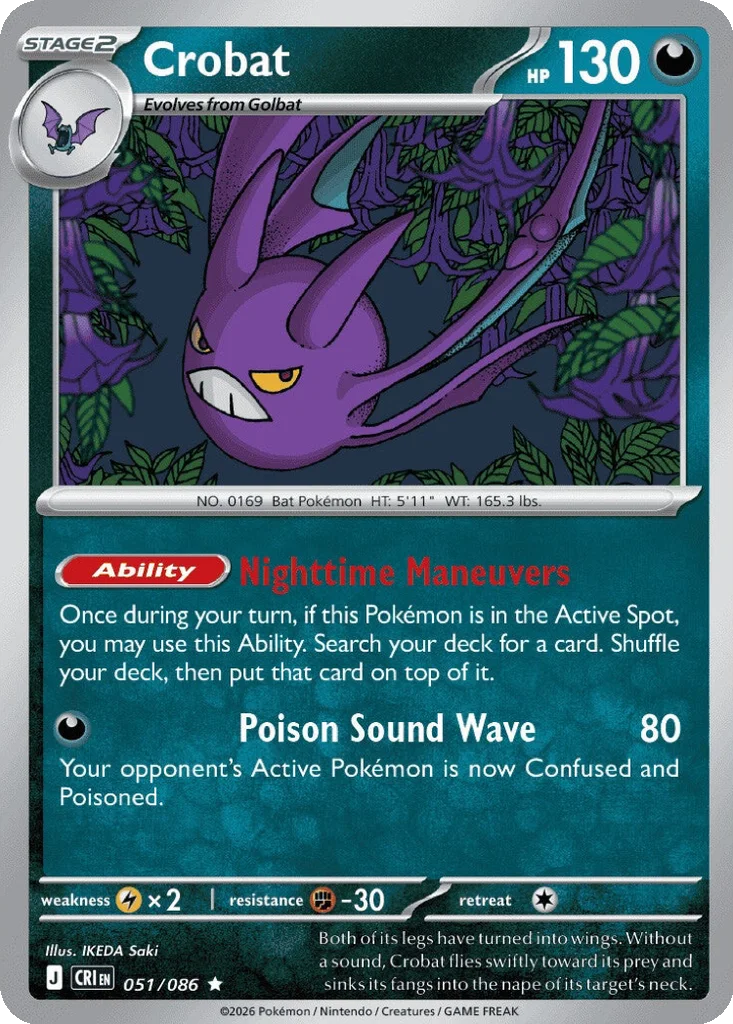 Crobat – Chaos Rising nr 051/086 (Holo)