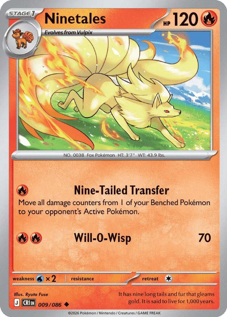 Ninetales – Chaos Rising nr 009/086 (Normal)