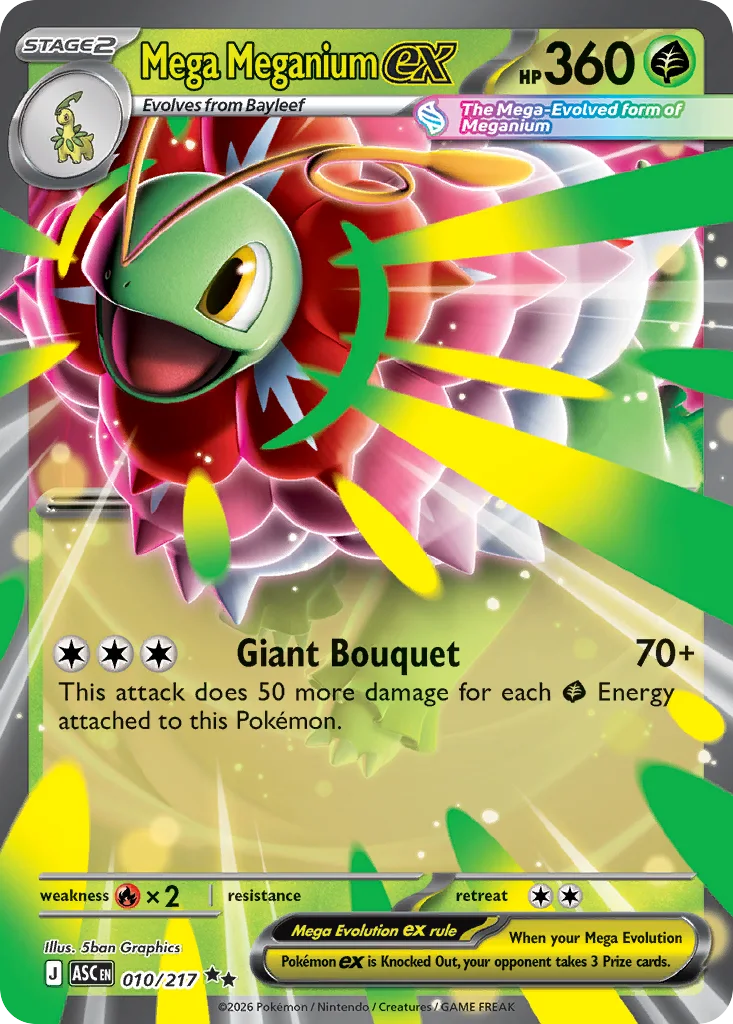 Mega Meganium ex – Ascended Heroes nr 010/217 (Holo)