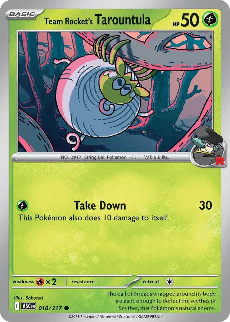 Team Rocket's Tarountula – Ascended Heroes nr 018/217 (Normal)