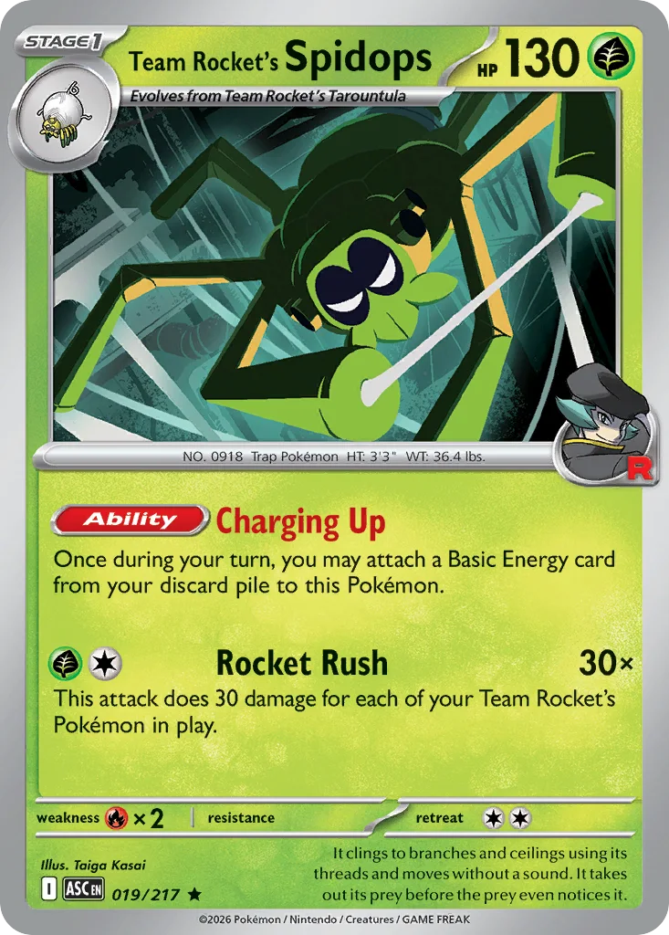 Team Rocket's Spidops – Ascended Heroes nr 019/217 (Holo)