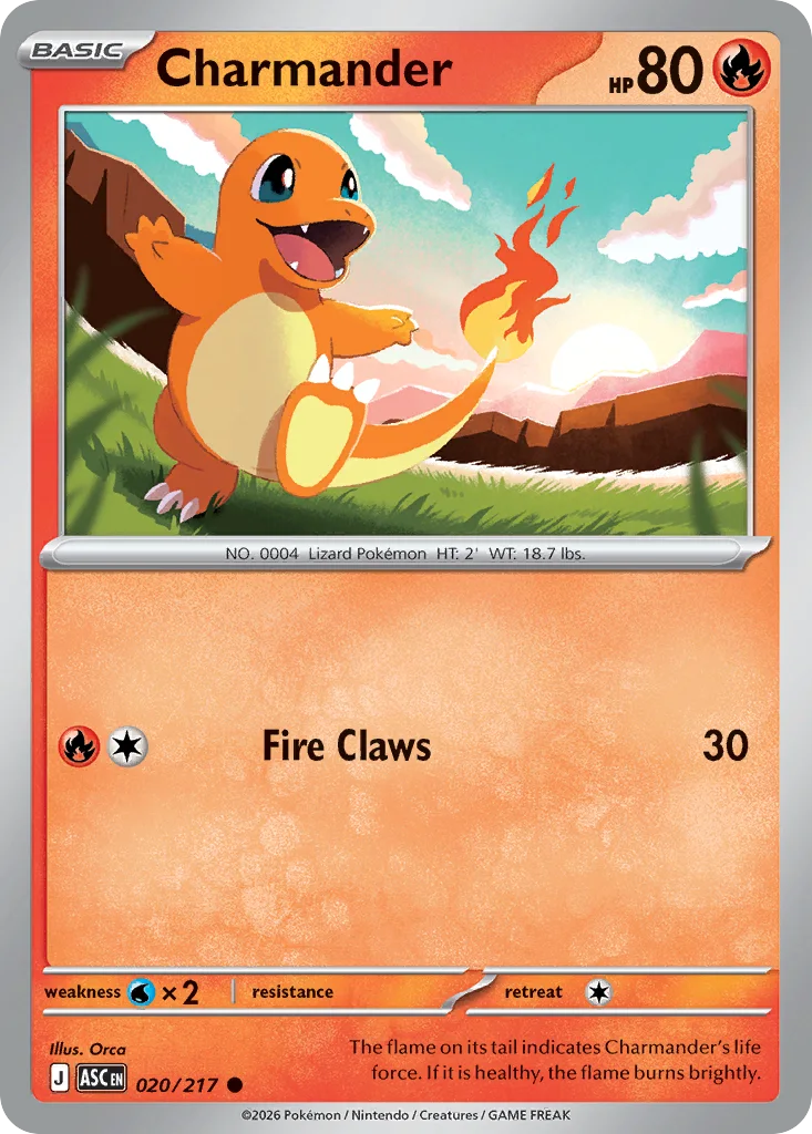 Charmander – Ascended Heroes nr 020/217 (Normal)