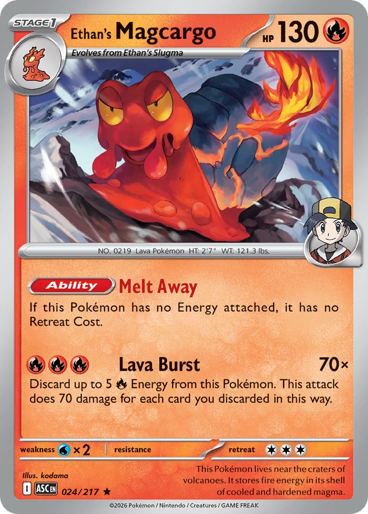 Ethan's Magcargo – Ascended Heroes nr 024/217 (Holo)