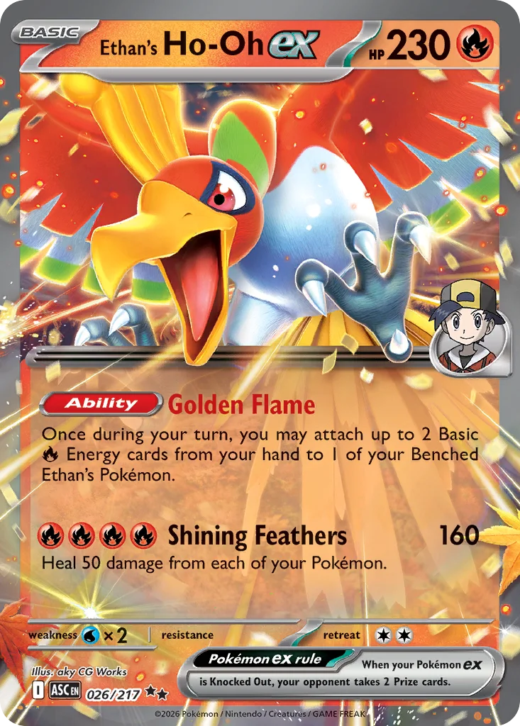 Ethan's Ho-Oh ex – Ascended Heroes nr 026/217 (Holo)