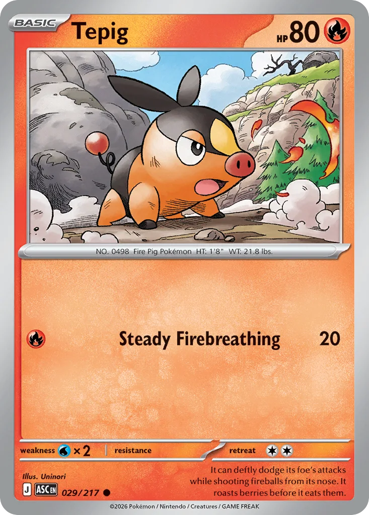 Tepig – Ascended Heroes nr 029/217 (Normal)