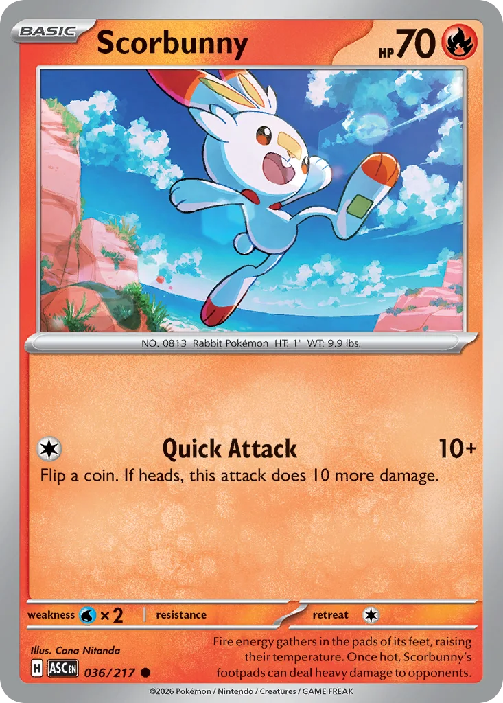Scorbunny – Ascended Heroes nr 036/217 (Normal)