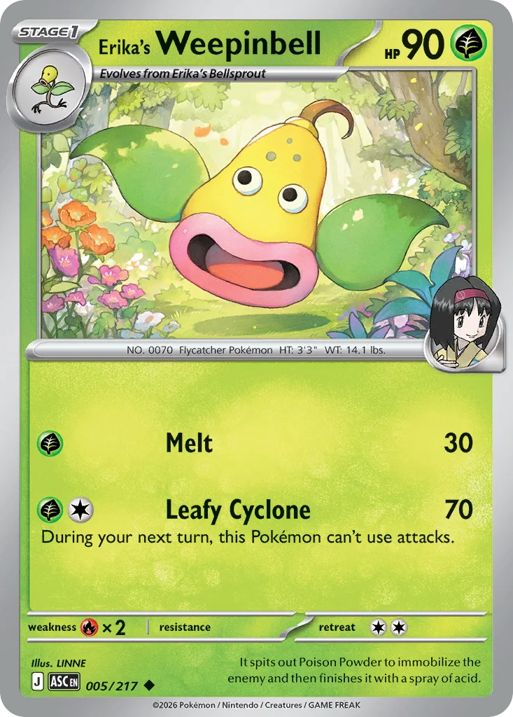 Erika's Weepinbell – Ascended Heroes nr 005/217 (Normal)