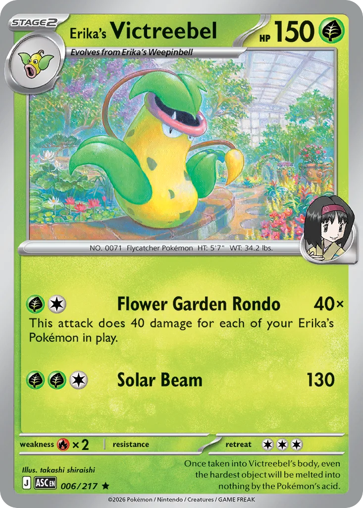 Erika's Victreebel – Ascended Heroes nr 006/217 (Holo)