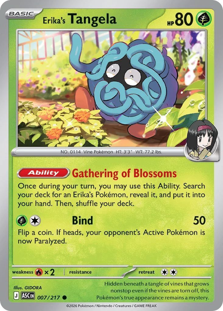 Erika's Tangela – Ascended Heroes nr 007/217 (Normal)