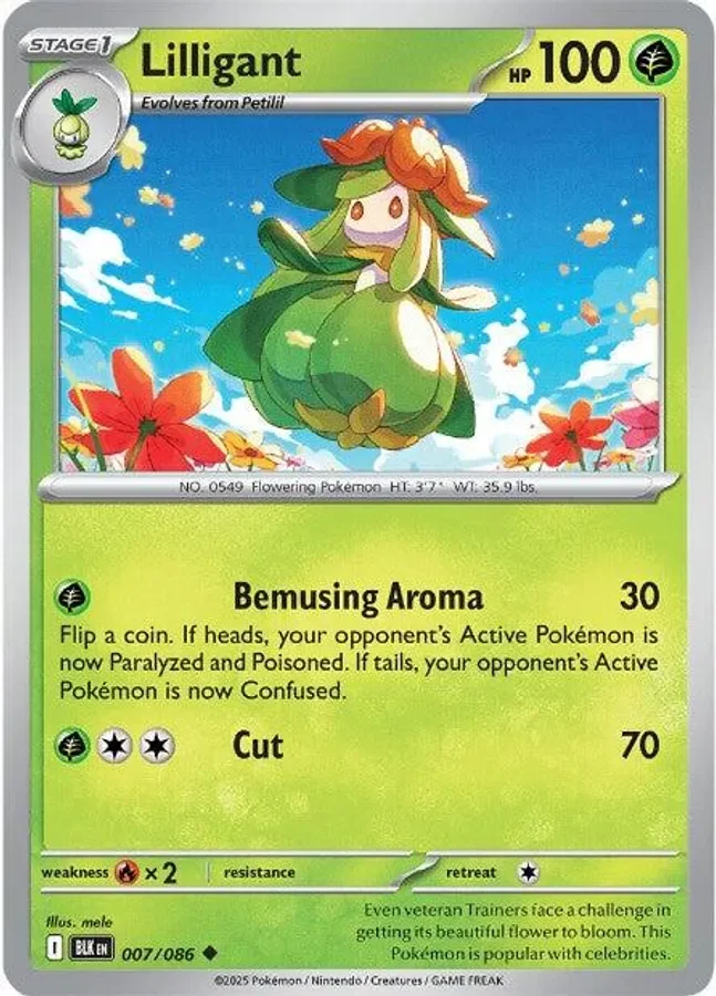Lilligant – Black Bolt nr 007/086 (Normal)