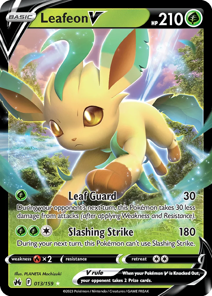 Leafeon V – Crown Zenith nr 013/159 (Holo)