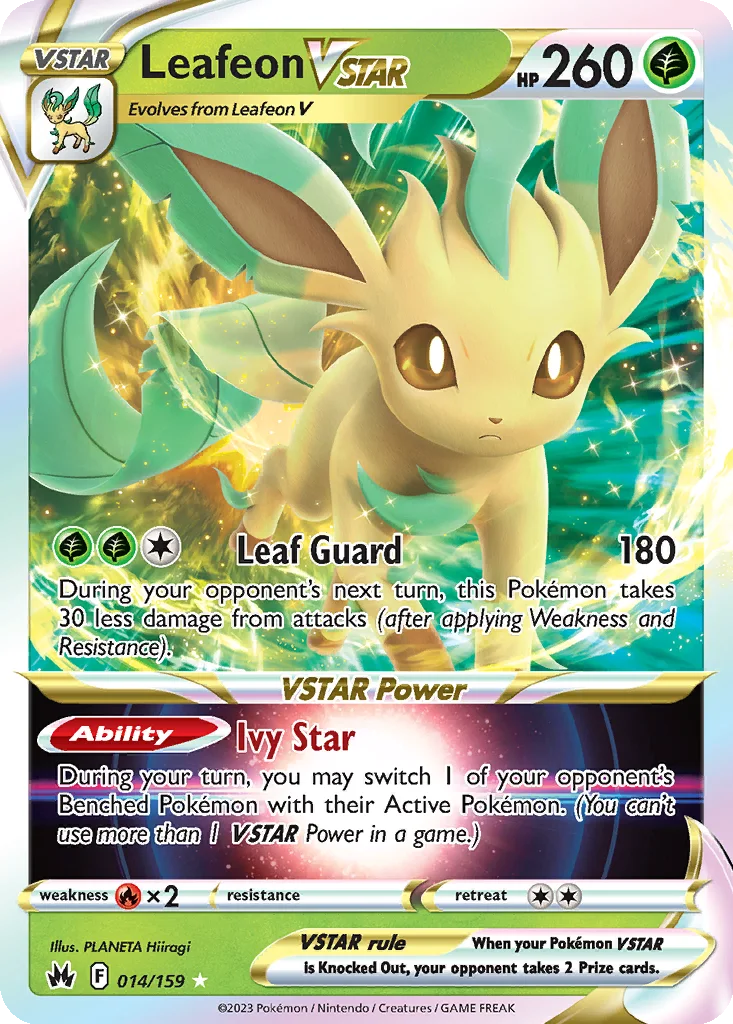 Leafeon VSTAR – Crown Zenith nr 014/159 (Holo)