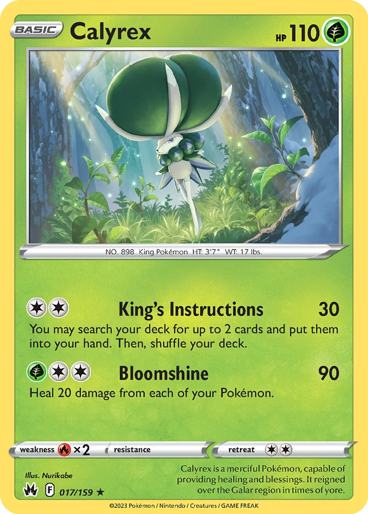 Calyrex – Crown Zenith nr 017/159 (Holo)