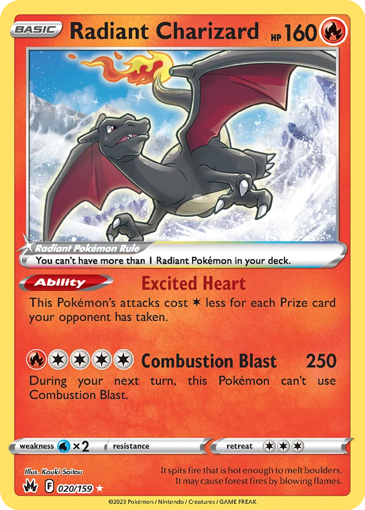 Radiant Charizard – Crown Zenith nr 020/159 (Holo)