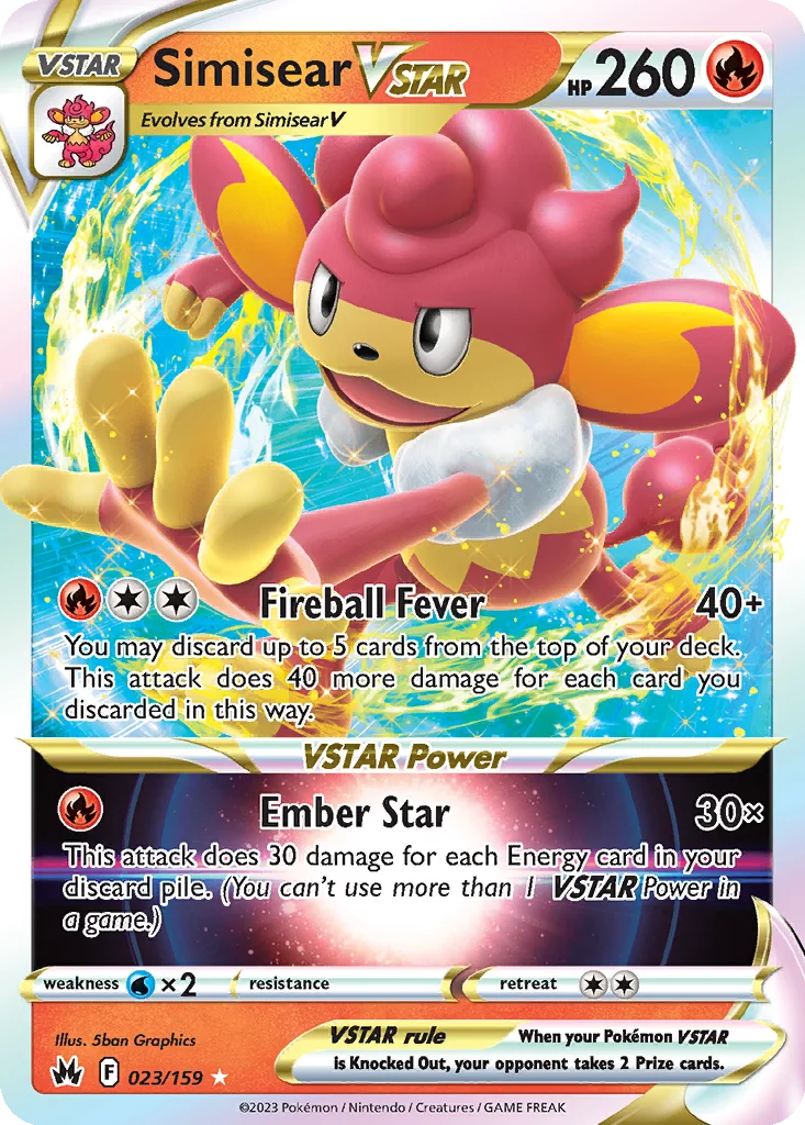 Simisear VSTAR – Crown Zenith nr 023/159 (Holo)