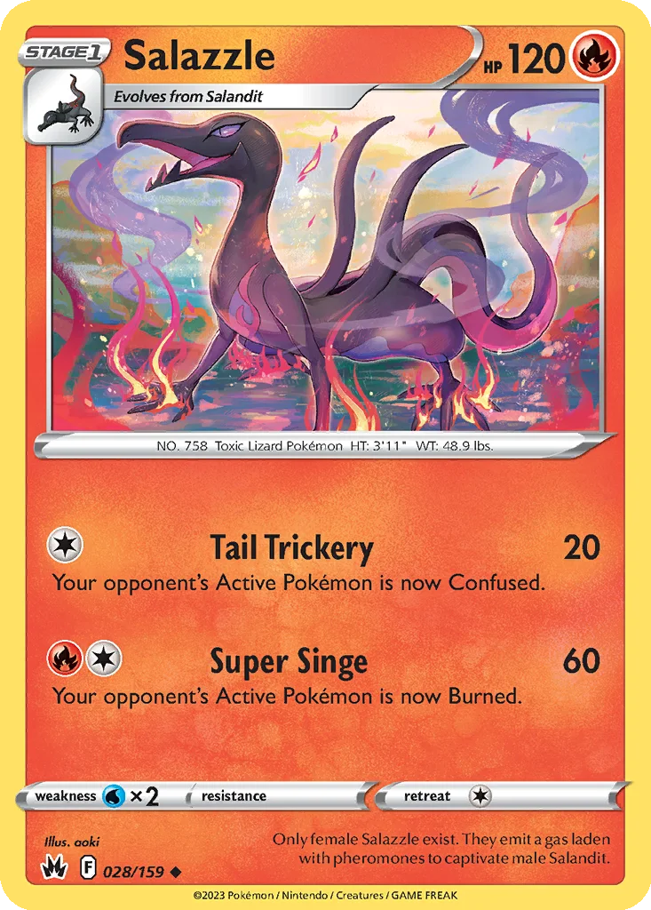 Salazzle – Crown Zenith nr 028/159 (Normal)