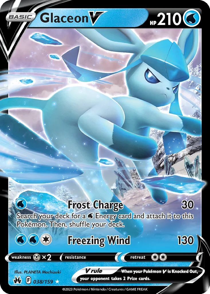 Glaceon V – Crown Zenith nr 038/159 (Holo)