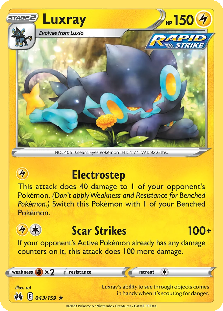Luxray – Crown Zenith nr 043/159 (Normal)