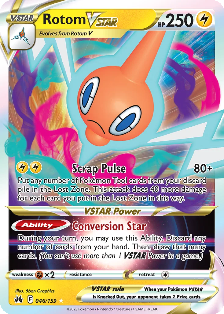 Rotom VSTAR – Crown Zenith nr 046/159 (Holo)