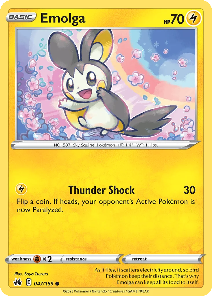 Emolga – Crown Zenith nr 047/159 (Normal)