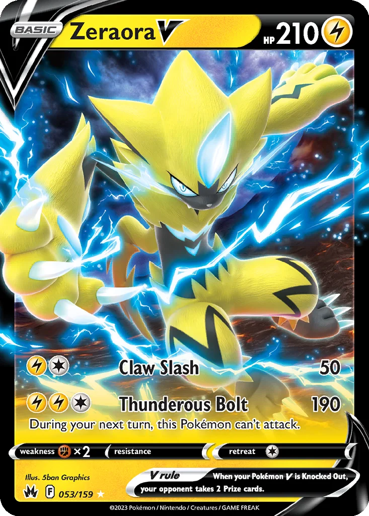 Zeraora V – Crown Zenith nr 053/159 (Holo)