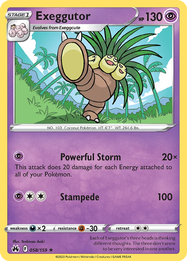 Exeggutor – Crown Zenith nr 058/159 (Normal)