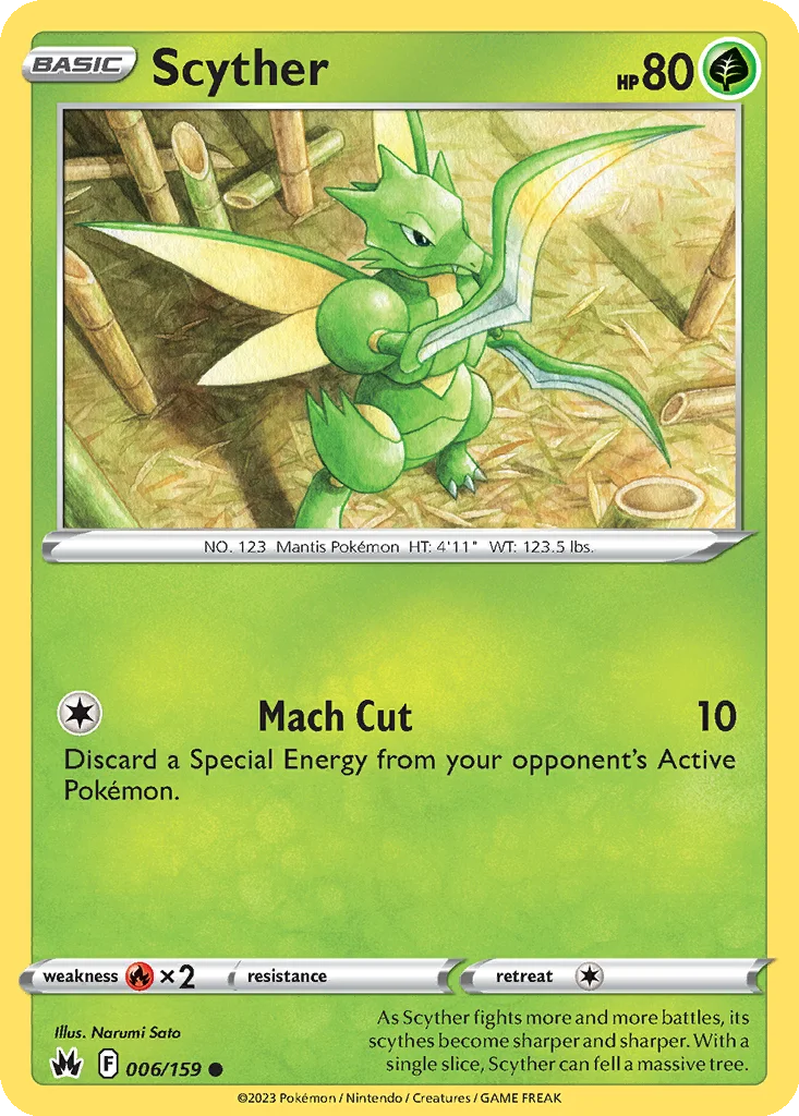 Scyther – Crown Zenith nr 006/159 (Normal)