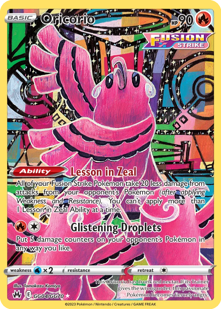 Oricorio – Crown Zenith Galarian Gallery nr GG04/070 (Holo)