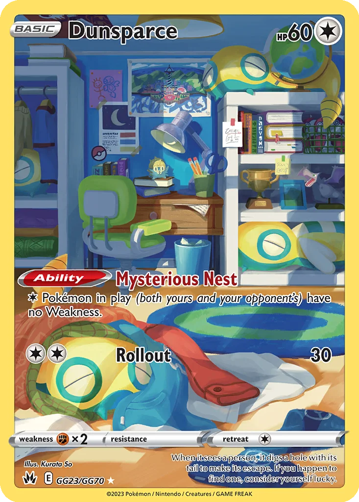 Dunsparce – Crown Zenith Galarian Gallery nr GG23/070 (Holo)