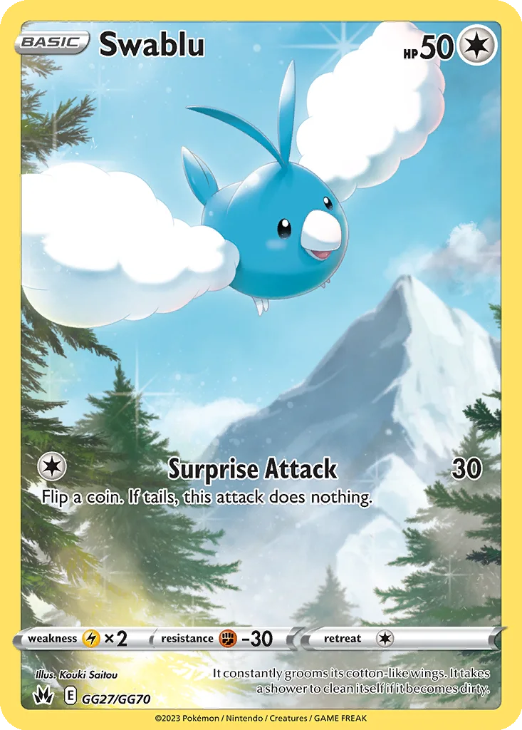 Swablu – Crown Zenith Galarian Gallery nr GG27/070 (Holo)
