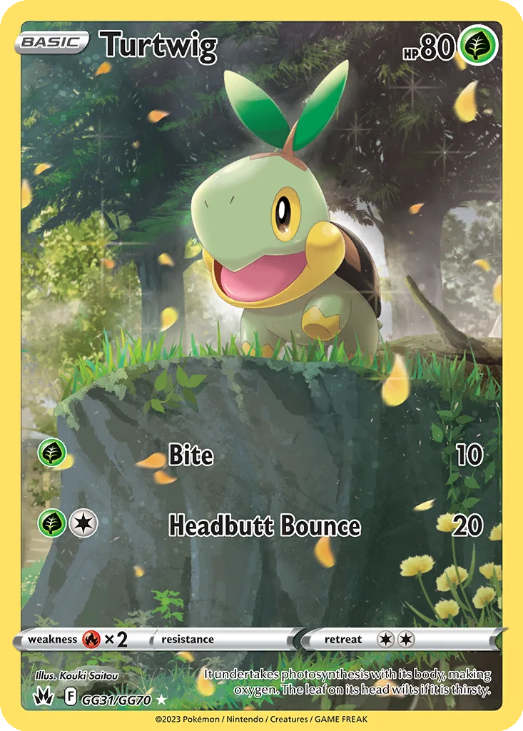 Turtwig – Crown Zenith Galarian Gallery nr GG31/070 (Holo)