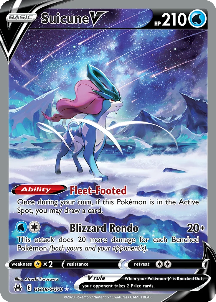 Suicune V – Crown Zenith Galarian Gallery nr GG38/070 (Holo)