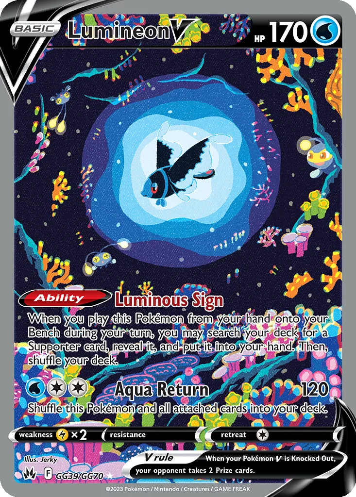 Lumineon V – Crown Zenith Galarian Gallery nr GG39/070 (Holo)