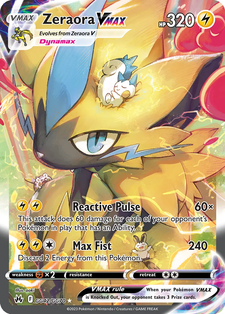 Zeraora VMAX – Crown Zenith Galarian Gallery nr GG42/070 (Holo)