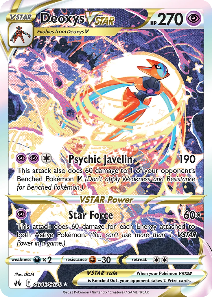 Deoxys VSTAR – Crown Zenith Galarian Gallery nr GG46/070 (Holo)