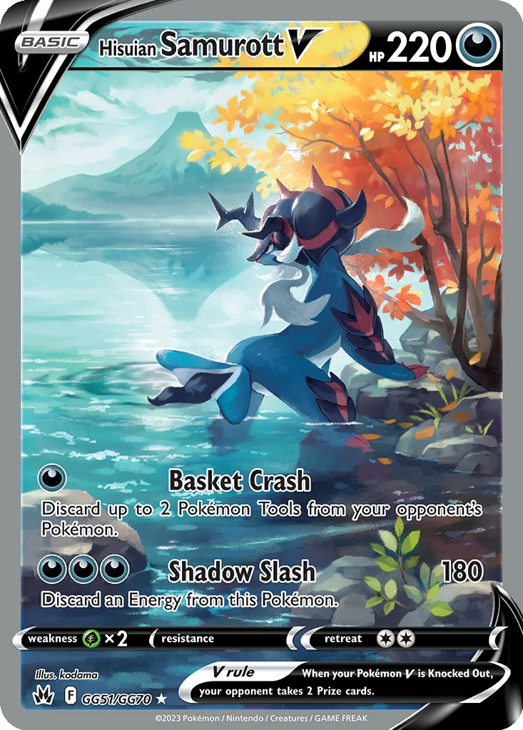 Hisuian Samurott V – Crown Zenith Galarian Gallery nr GG51/070 (Holo)
