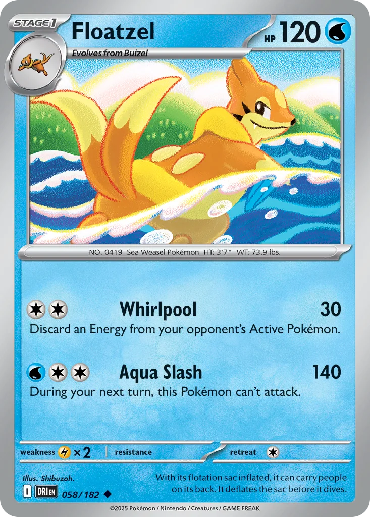Floatzel – Destined Rivals nr 058/182 (Normal)