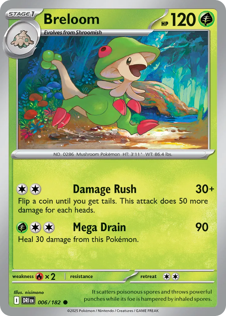 Breloom – Destined Rivals nr 006/182 (Normal)