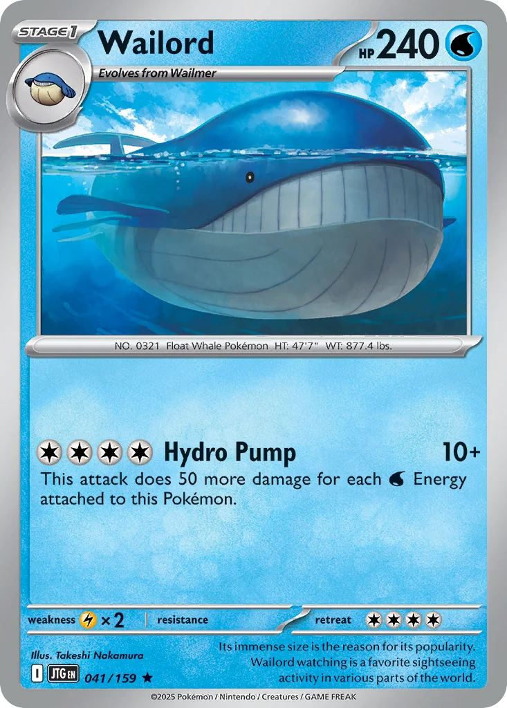Wailord – Journey Together nr 041/159 (Holo)